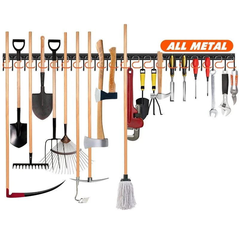 Garden Tool Holder | Wall-Mounted Space-Saving & Sturdy