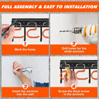 Garden Tool Holder | Wall-Mounted Space-Saving & Sturdy