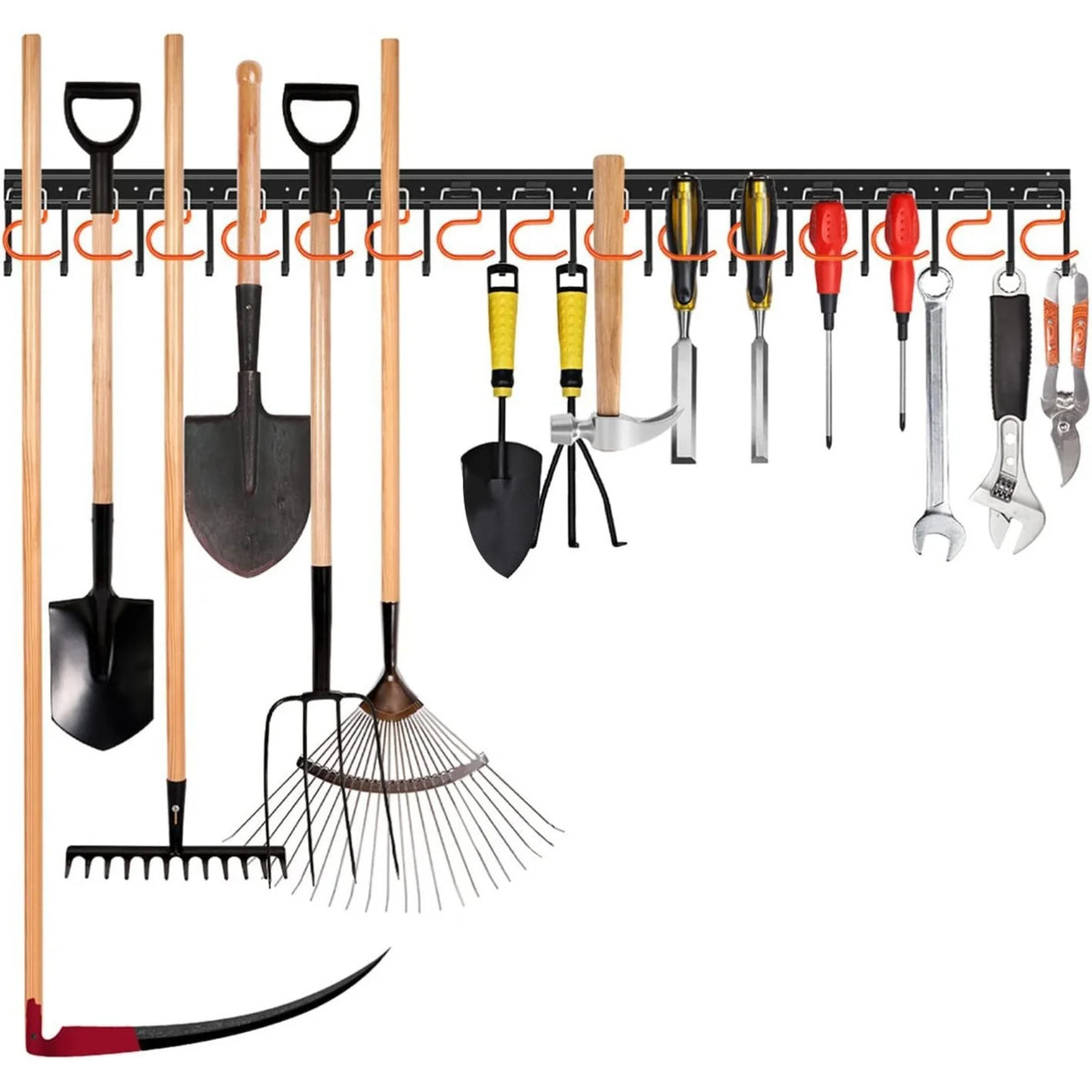 Garden Tool Holder | Wall-Mounted Space-Saving & Sturdy
