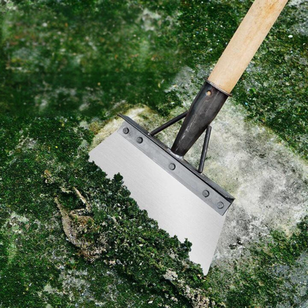 Garden Weed Scraper | Metal Multitool Head | Elongated Handle