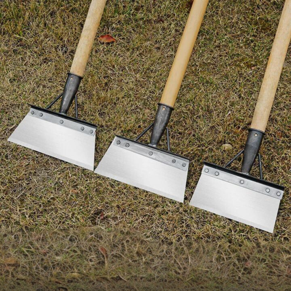 Garden Weed Scraper | Metal Multitool Head | Elongated Handle