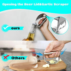 Garlic Press Rocker | Curved Design & Built-In Bottle Opener
