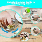 Garlic Press Rocker | Curved Design & Built-In Bottle Opener