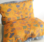 Pillowcase | Ginkgo Leaf Embroidery & Cotton | Tassel Lace Edging
