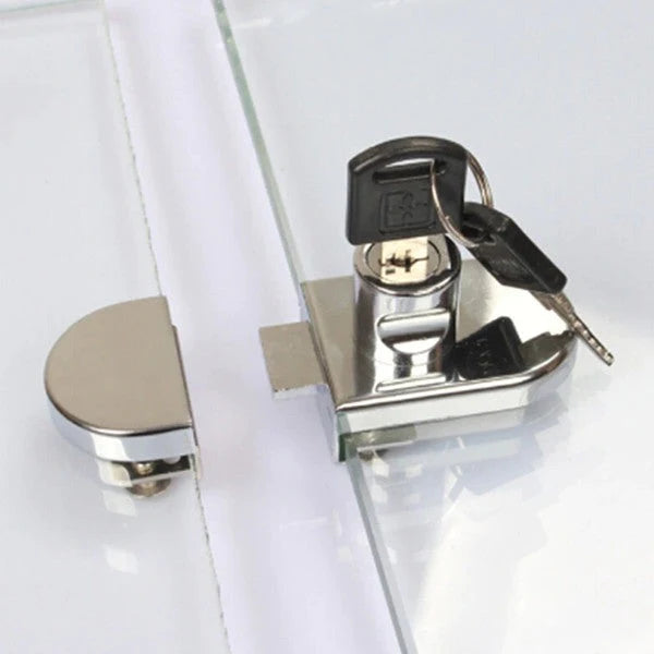 Glass Cabinet Lock | Keyed Security & Child-Safe | Includes 2 Keys