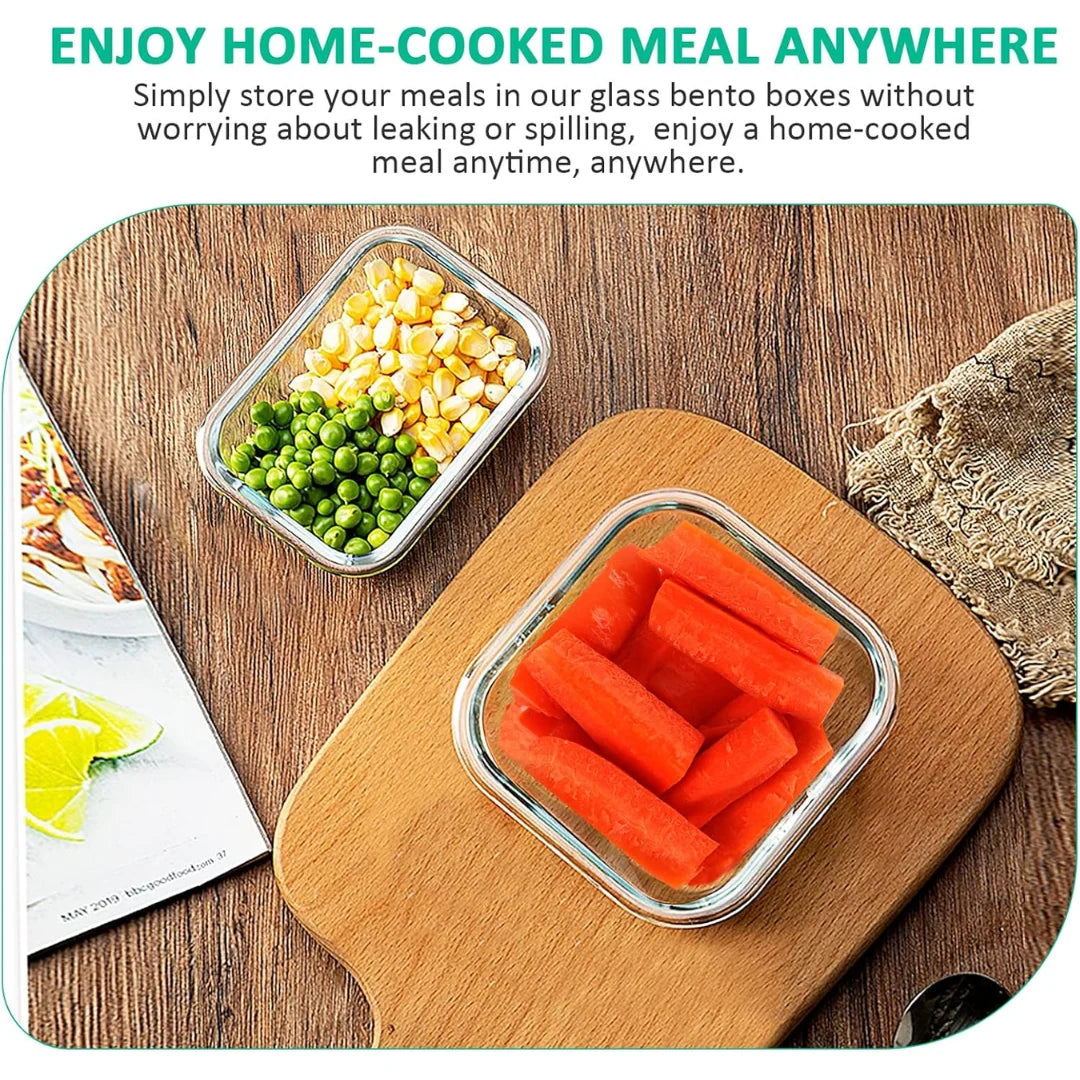 Glass Food Storage Set | Airtight & Stackable | 24-Piece