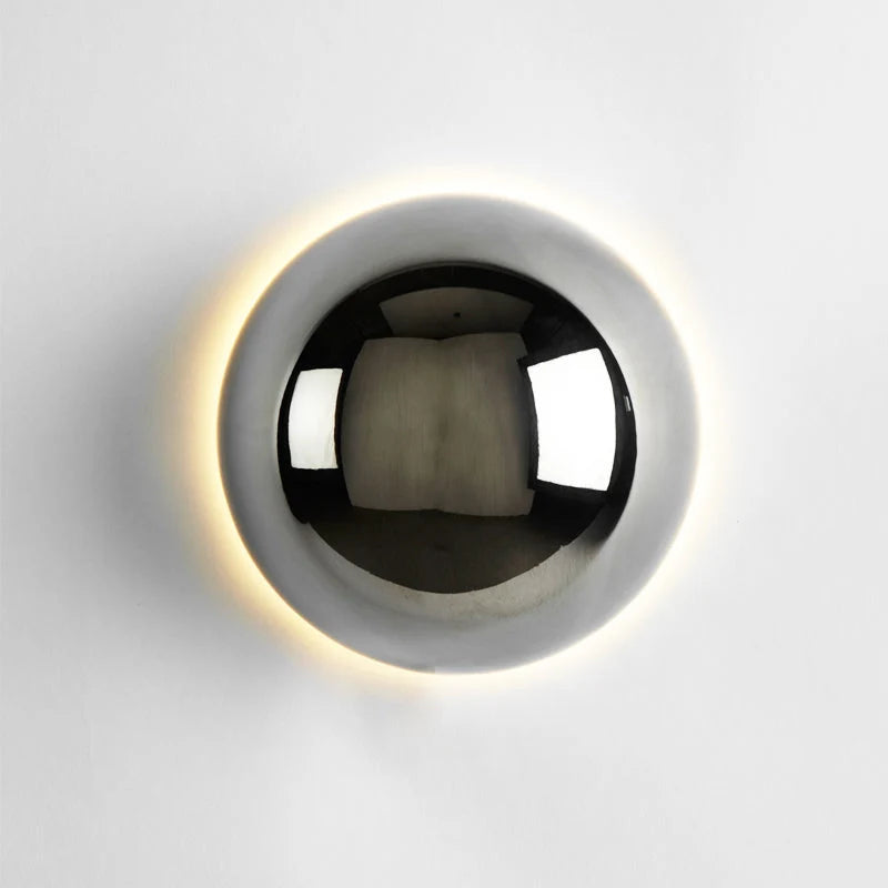 Globe Wall Sconce | Glass Globe Shade & LED | 10 & 15 cm