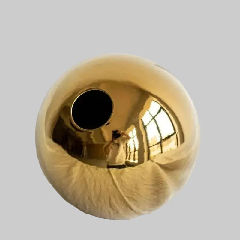 Golden Sphere Vase