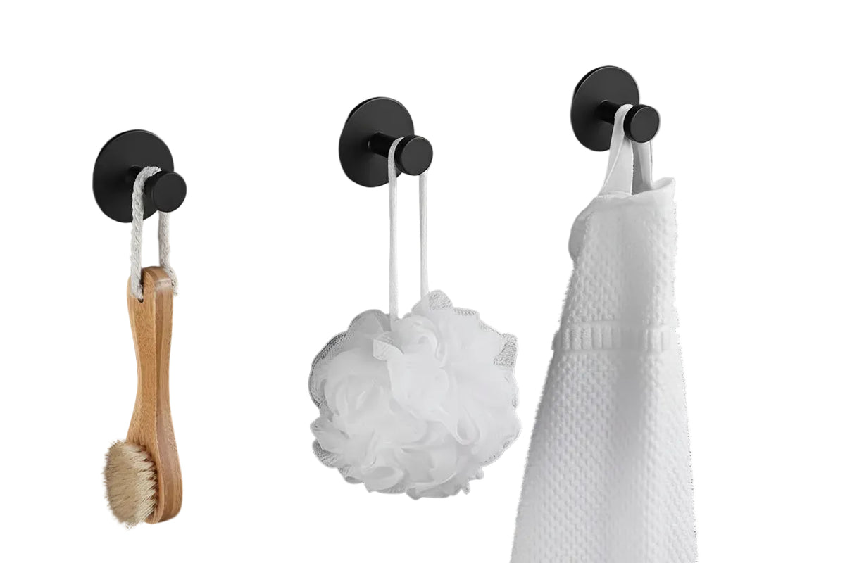 Suction Cup Hook | Locking Mechanism & Brushed Metal