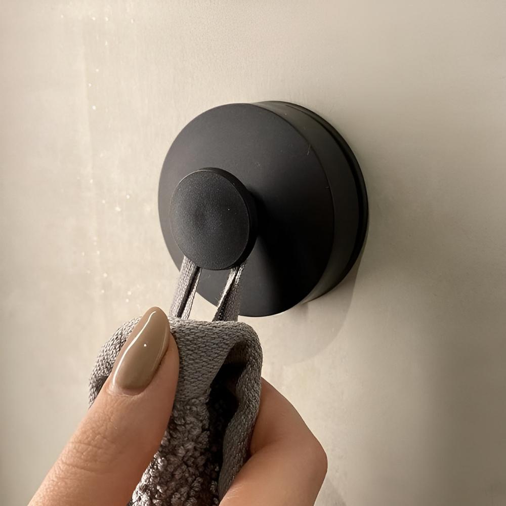 Suction Cup Hook | Locking Mechanism & Brushed Metal