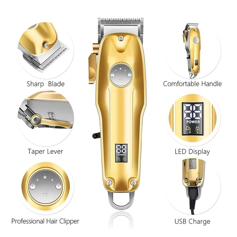 Hair Clipper | Cordless & Rechargeable, Precision Ceramic Blades