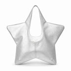 Handbag | Star-Shaped Faux Leather & Spacious Interior