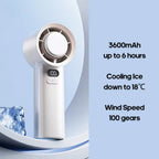 Handheld Fan | USB Rechargeable & Stepless 1-100 Speeds