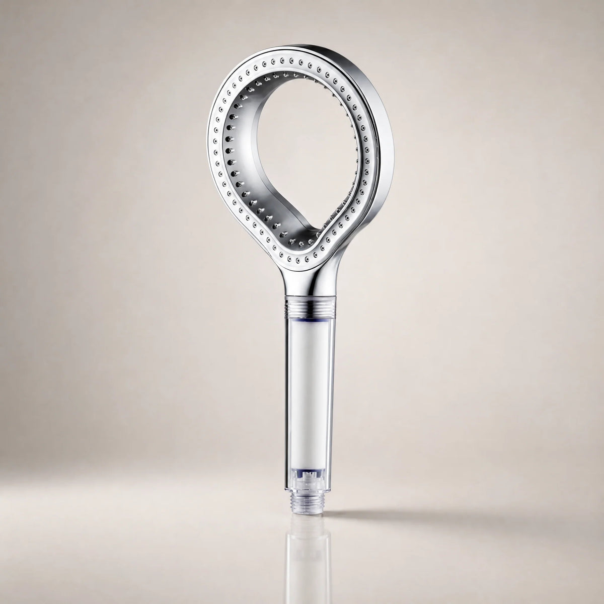 Handheld Shower Head | High-Pressure Filtered Spray | Ring Design