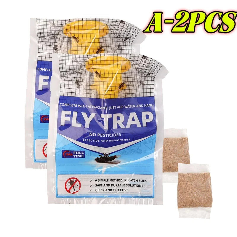 Hanging Fly Trap | Water-Soluble Bait & Disposable