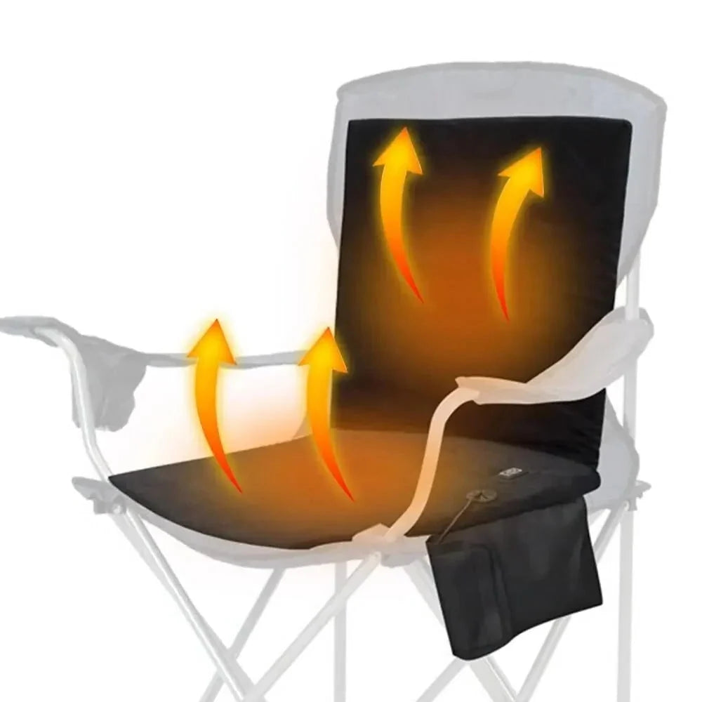 Heated Seat Cushion | USB-Powered & 3 Heat Settings | Integrated Backrest