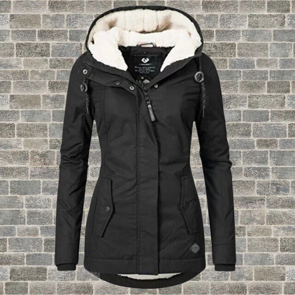 Hooded Jacket | Pleated Cotton, Lambswool Hood & Practical Pockets