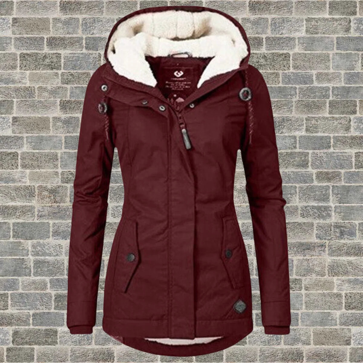 Hooded Jacket | Pleated Cotton, Lambswool Hood & Practical Pockets