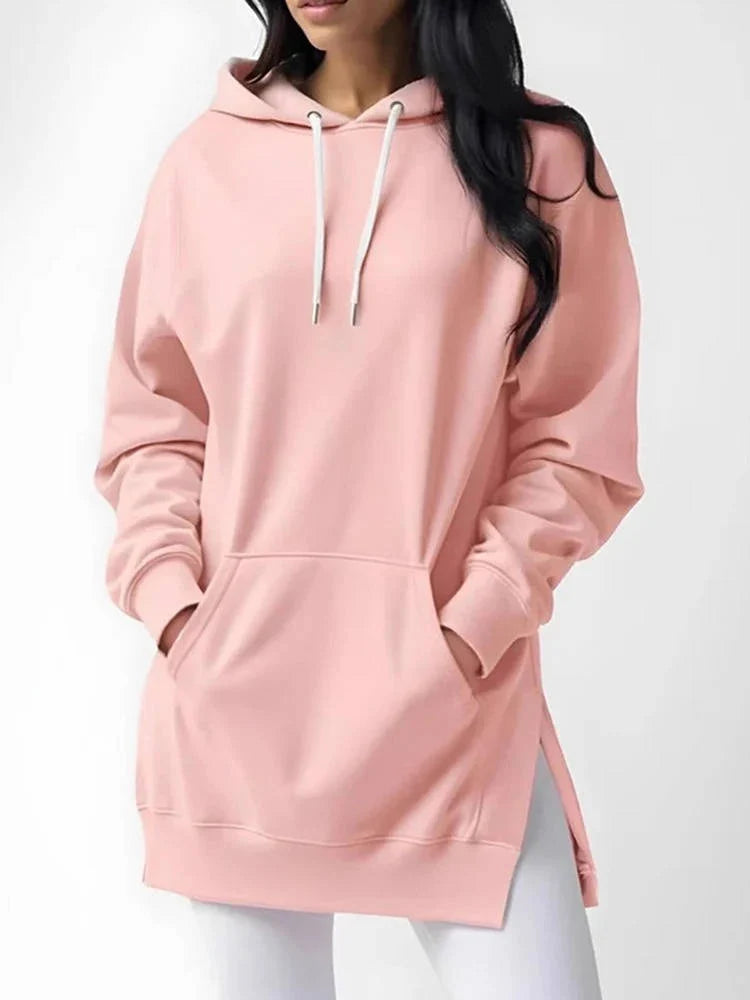 Hoodie Dress | Cotton & Plush Lined | Oversized Fit