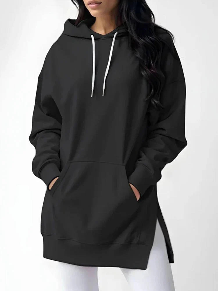 Hoodie Dress | Cotton & Plush Lined | Oversized Fit
