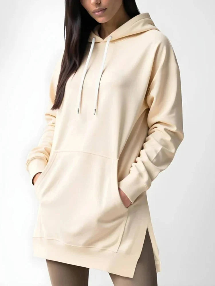 Hoodie Dress | Cotton & Plush Lined | Oversized Fit