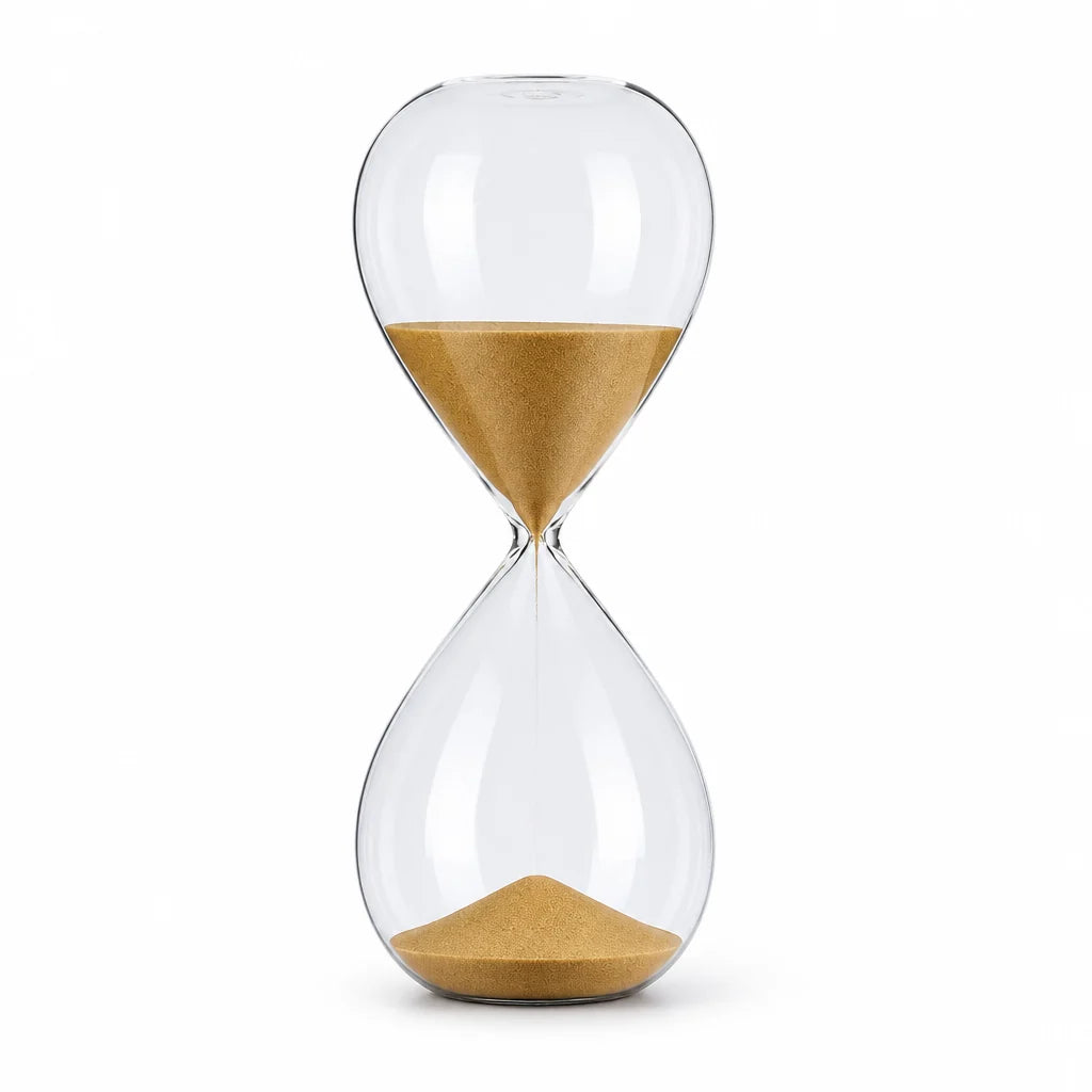 Hourglass Timer | Glass & Fine Sand | 5–60 Min