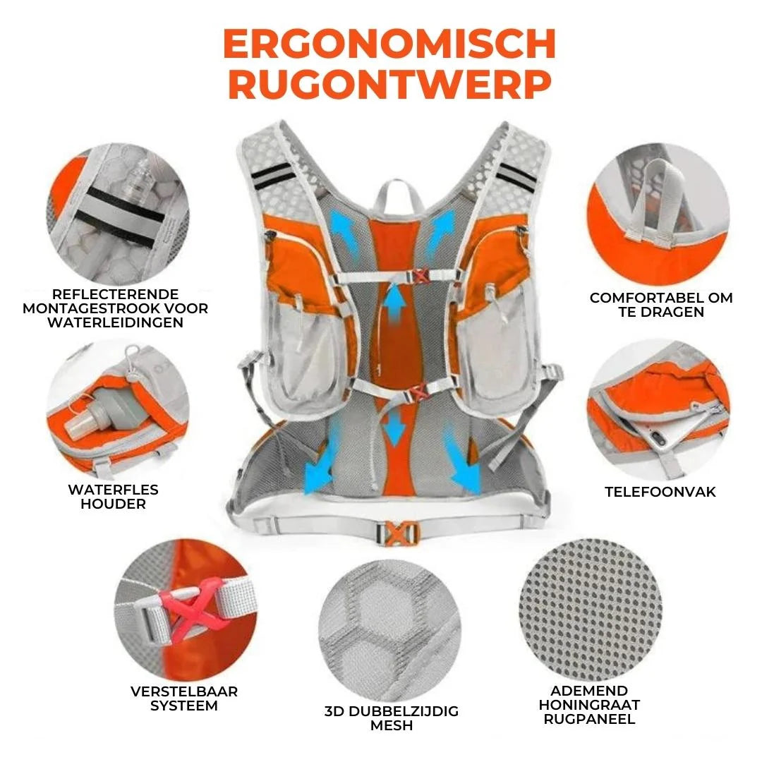 Hydration Backpack | Integrated 2L Bladder & Waterproof