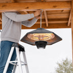 Infrared Patio Heater | Ceiling-Mounted & Remote-Controlled | Carbon Fiber Heating Element