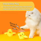 Interactive Cat Toy | Fluttering Wings & Quacking Sound | USB-Rechargeable