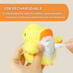 Interactive Cat Toy | Fluttering Wings & Quacking Sound | USB-Rechargeable