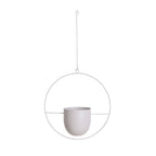 Hanging Plant Pot Holder | Open Iron Frame | Metal Chain