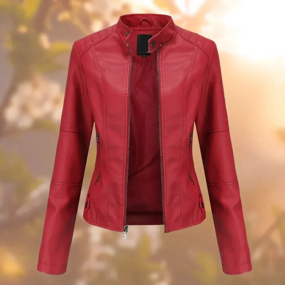 Jacket | Premium Leather & Stand-Up Collar