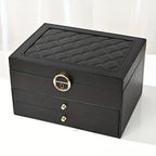 Jewellery Box | Multilayer Leather & Soft-Lined | 3 Levels