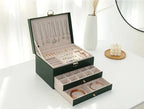 Jewellery Box | Multilayer Leather & Soft-Lined | 3 Levels