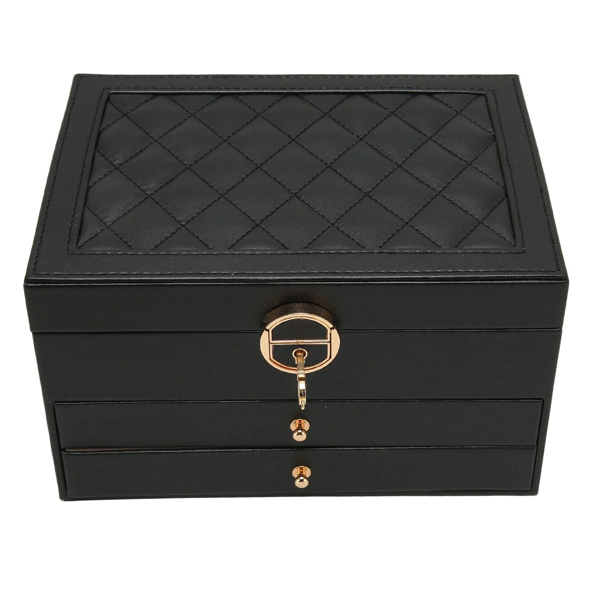Jewellery Box | Multilayer Leather & Soft-Lined | 3 Levels