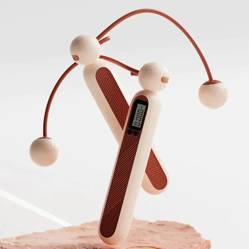 Jump Rope | Cordless, Digital Counter & 360° Rotating Weighted Handles