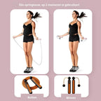 Jump Rope | Cordless, Digital Counter & 360° Rotating Weighted Handles