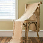 Table Runner | Woven Natural Jute | Tassel Trim