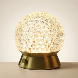 Cordless Table Lamp with Crystal Look and Dimming Function