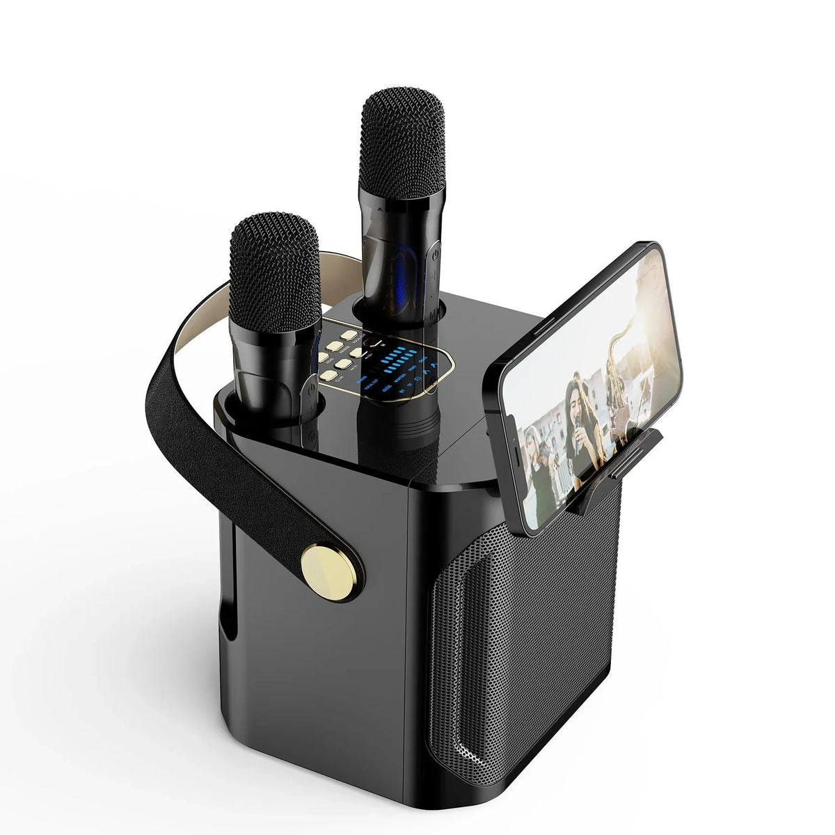 Karaoke Speaker | Bluetooth & Dual Microphone Inputs | Built-In Subwoofer