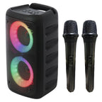 Karaoke Speaker | 2 Wireless Microphones & Dual-Driver Sound