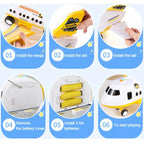 Kids Airplane Play Set | Interactive Lights & Sounds | 20-Piece Set