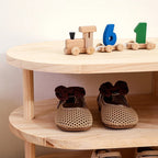 Kids Shoe Rack | Solid Pine Wood & Rounded Corners | 70 cm Long