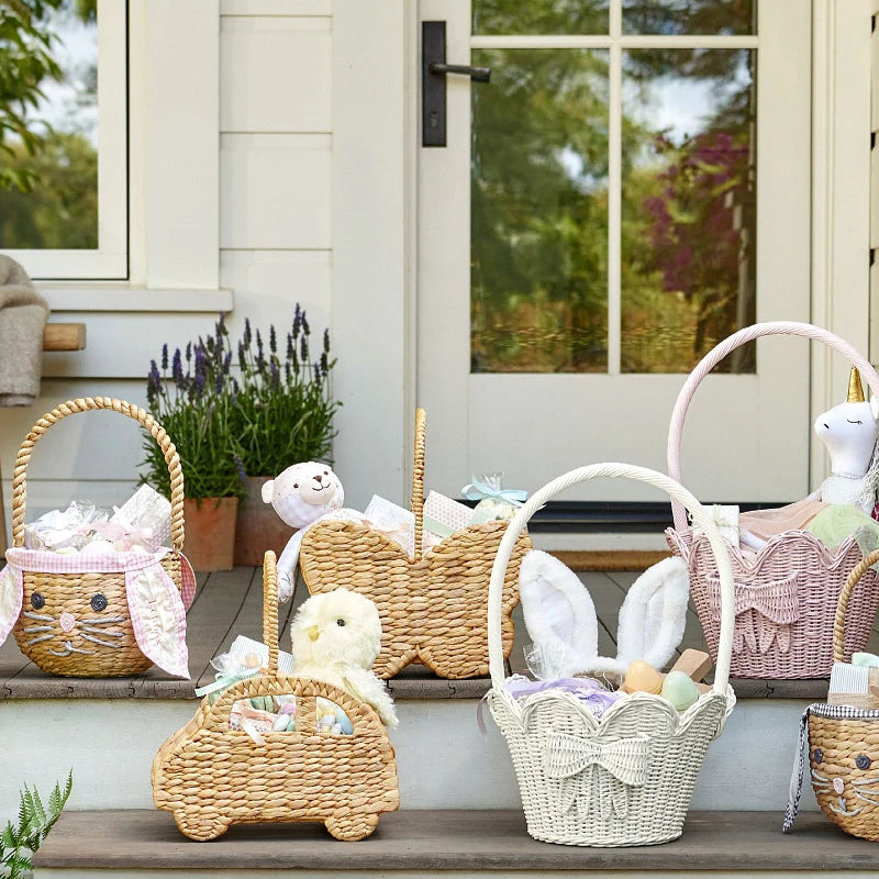 Kids Storage Basket | Car-Shaped & Eco-Friendly Woven | With Carry Handle
