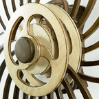 Kinetic Sculpture | Wind-Up Spring & Wooden Construction