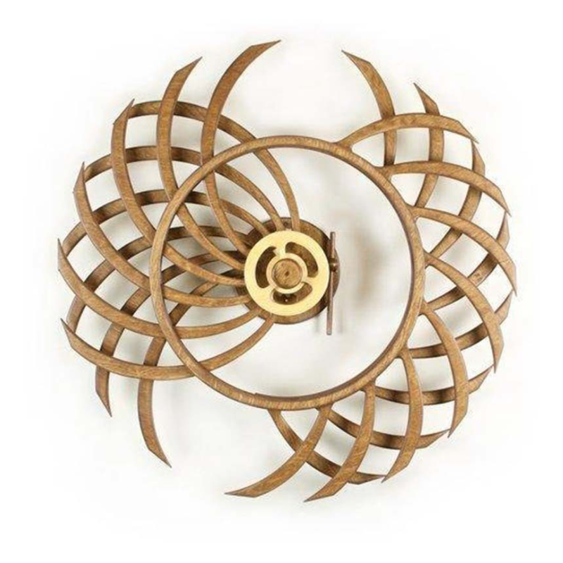 Kinetic Sculpture | Wind-Up Spring & Wooden Construction