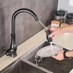 Kitchen Faucet | Pull-Out Spray Head & Copper Finish