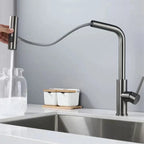 Kitchen Faucet | Pull-Out Spray Hose & Metal Body | Single-Lever Control
