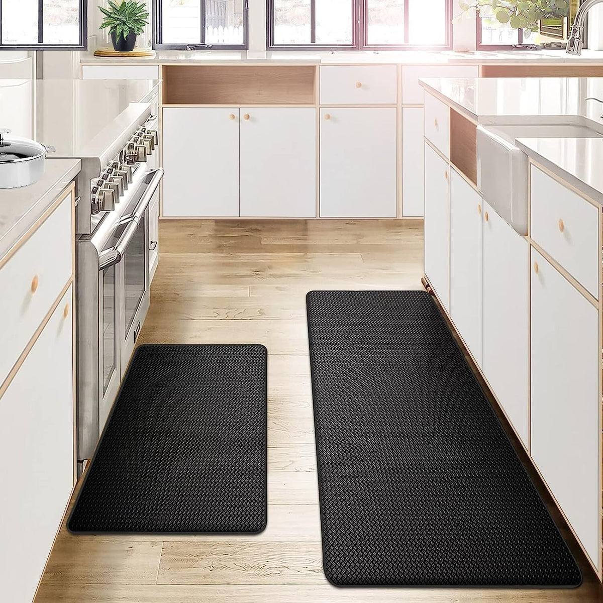 Kitchen Floor Mat | Cushioned Foam Core | Non-Slip Backing