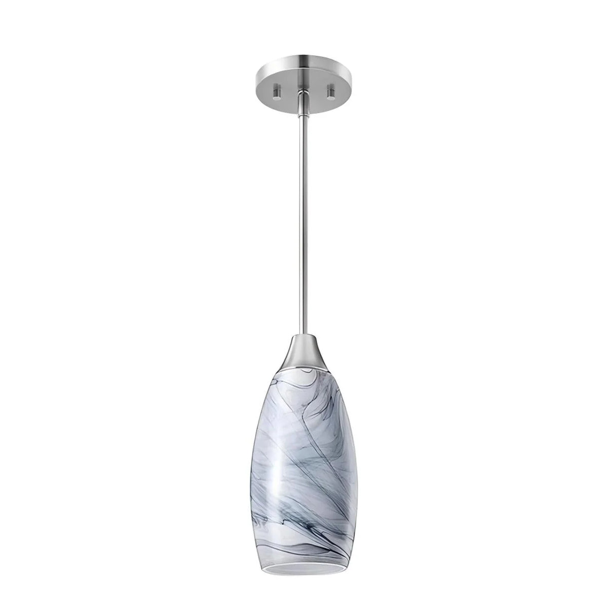 Kitchen Pendant Light | Stone-Pattern Mica Glass & Height-Adjustable Cable